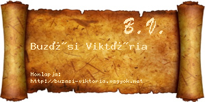 Buzási Viktória névjegykártya